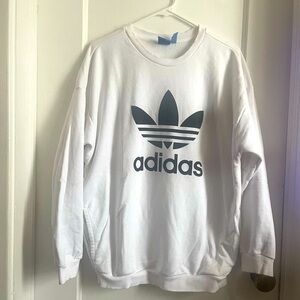 Adidas Trefoil Unisex White Sweater